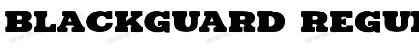 Blackguard Regular字体转换
